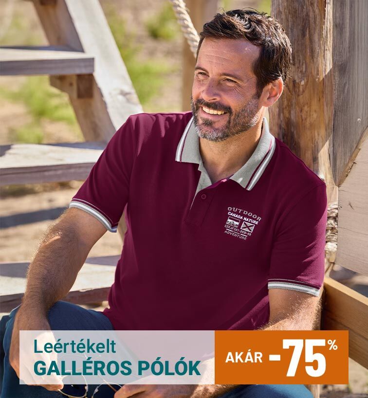Leértékelt galléros pólók