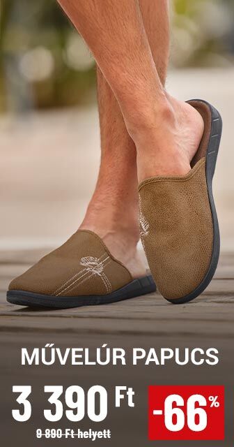 Polárbélésű művelúr papucs