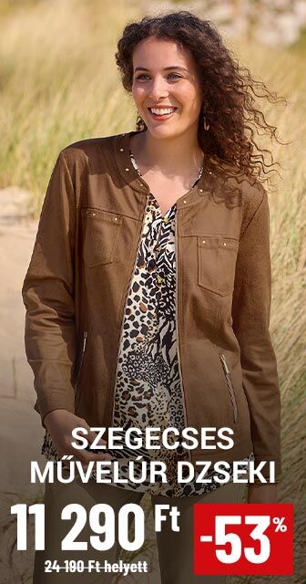 Szegecses művelúr dzseki