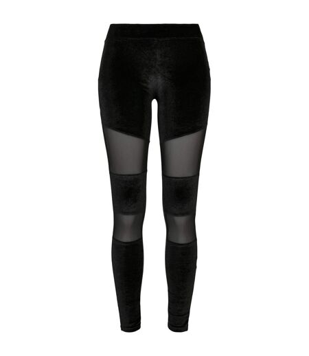 Legging Motif/style Maille Tech Femme Noir Urban Classics