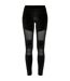 Legging Motif/style Maille Tech Femme Noir Urban Classics-1