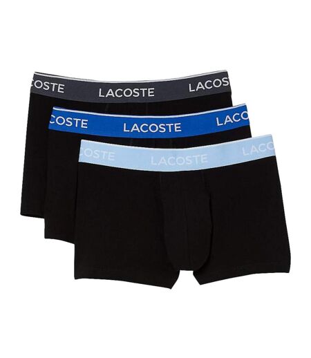x3 boxers noir/bleu homme lacoste 5h3401 - s