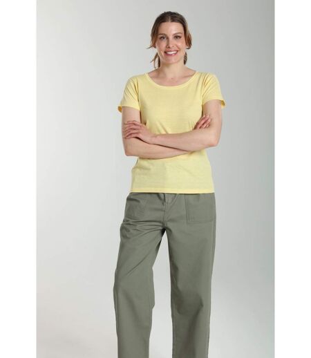 Tee Shirt Col Rond Manches Courtes Femme Marine   Avec Col Rond | Gerard Pasquier
