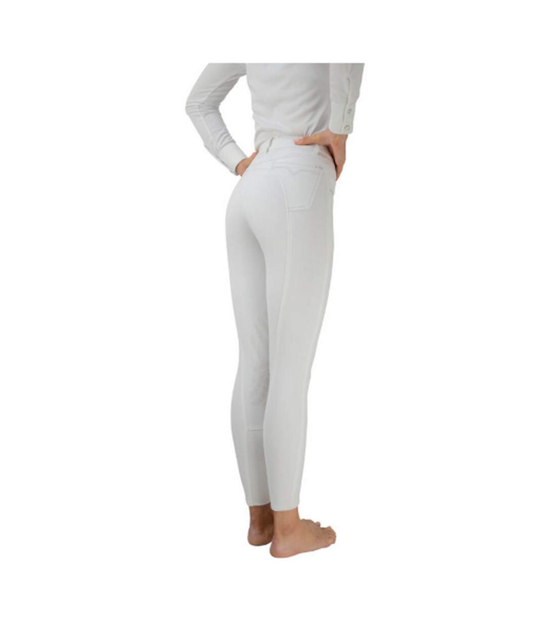 Pantalon d´équitation corby cool femme blanc HyPERFORMANCE-2