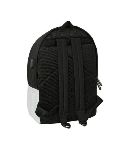 Logo Backpack One Size White Black Real Madrid CF