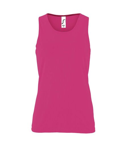 SOLS Womens/Ladies Sporty Performance Tank Top (Neon Pink)