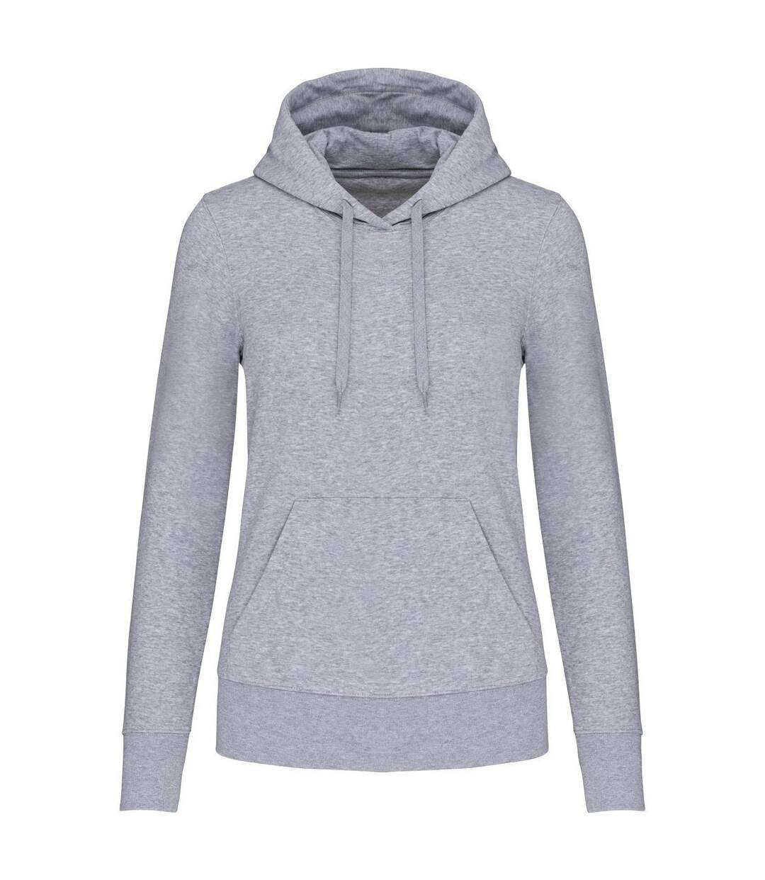 Sweat à capuche écoresponsable - Femme - K4028 - gris chiné