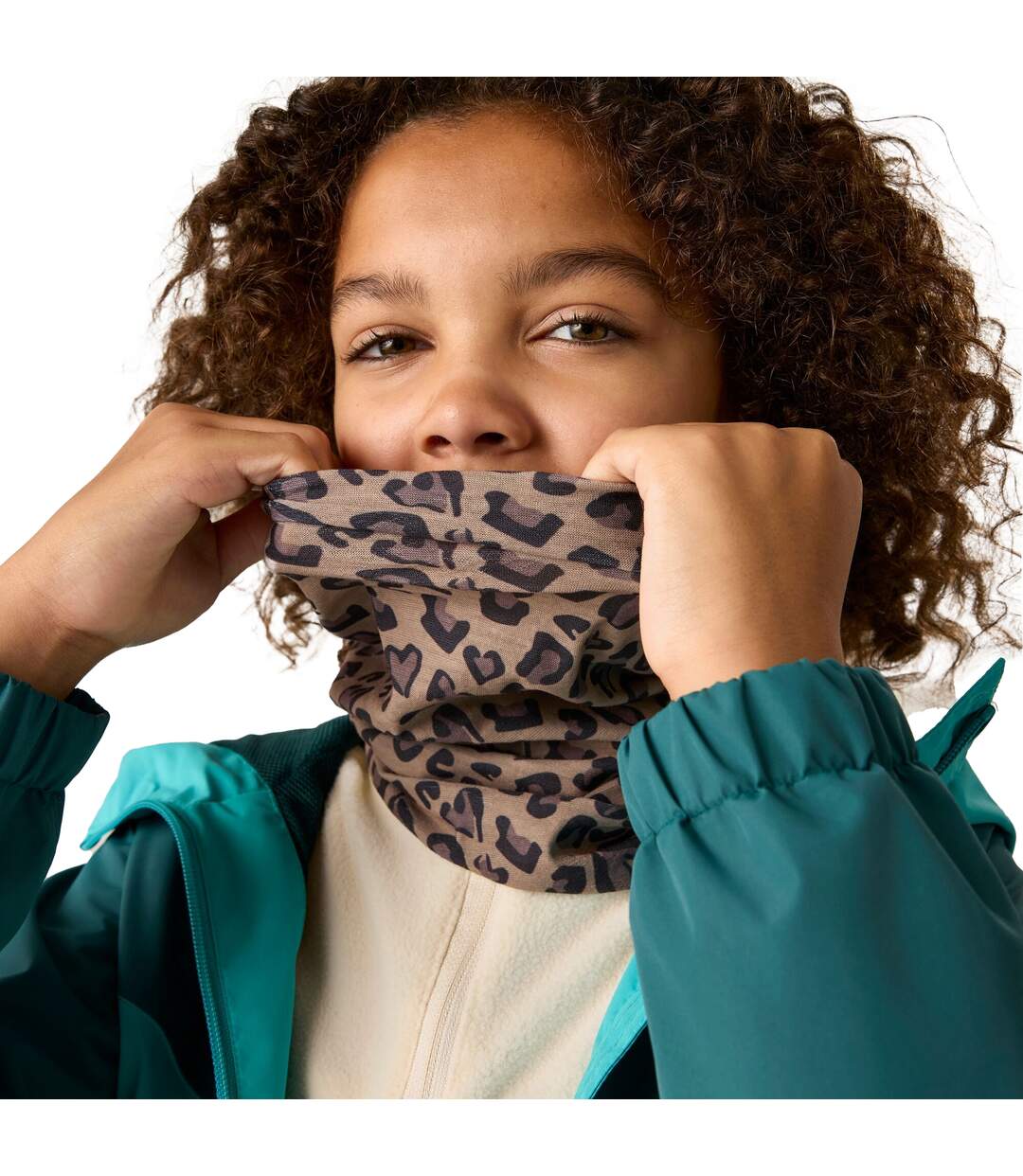 Childrens/kids Multitube Ii Leopard Print Snood One Size Mocha Regatta-1