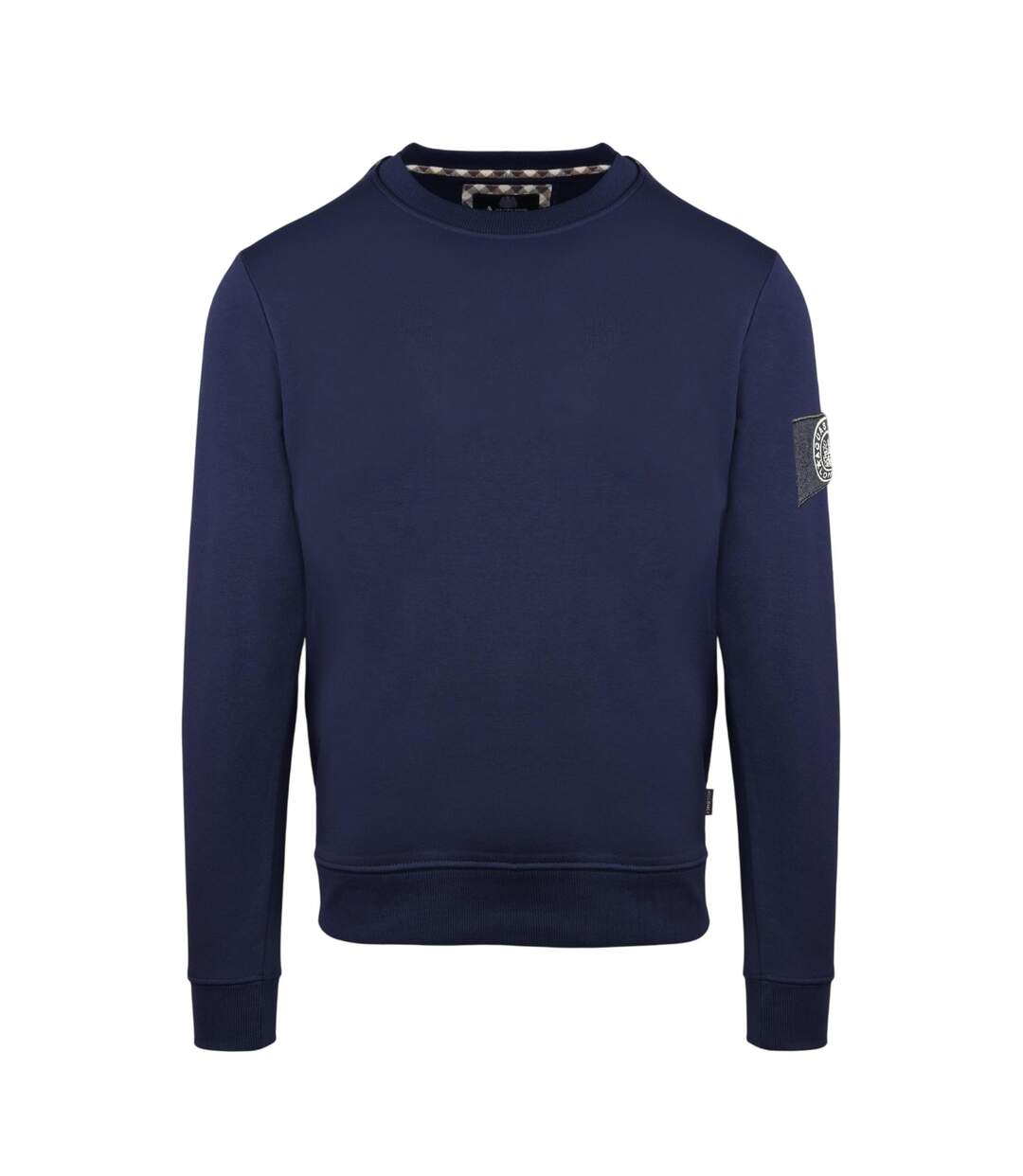 Sweat Motif/style Écusson Homme Bleu Marine Aquascutum-1