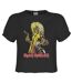 Womens/ladies Killers Iron Maiden Crop Top Charcoal Amplified-1