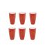 Lot de 6 Verres en Plastique Réutilisable Square 50cl Rose-1