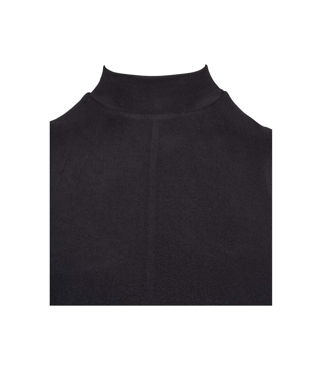 Womens/ladies A-line Turtle Neck Casual Dress Black Urban Classics-3
