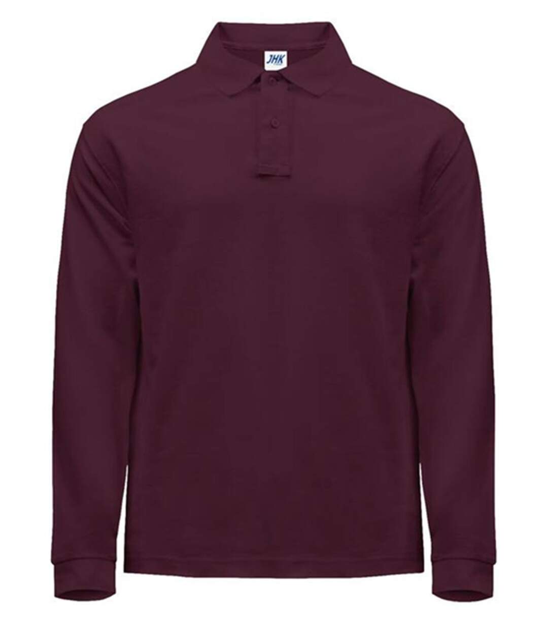 Polo manches longues - Homme - JK215 - rouge bordeaux-2