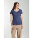 Tee shirt col rond manches courtes femme Marine Twilight  | Gerard Pasquier-1