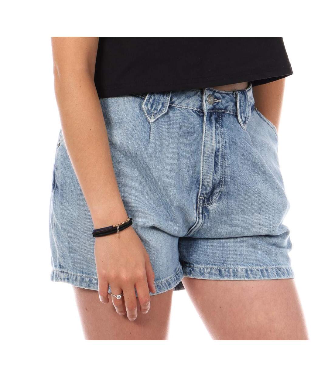 Short bleu femme teddy smith adèle - xs-1