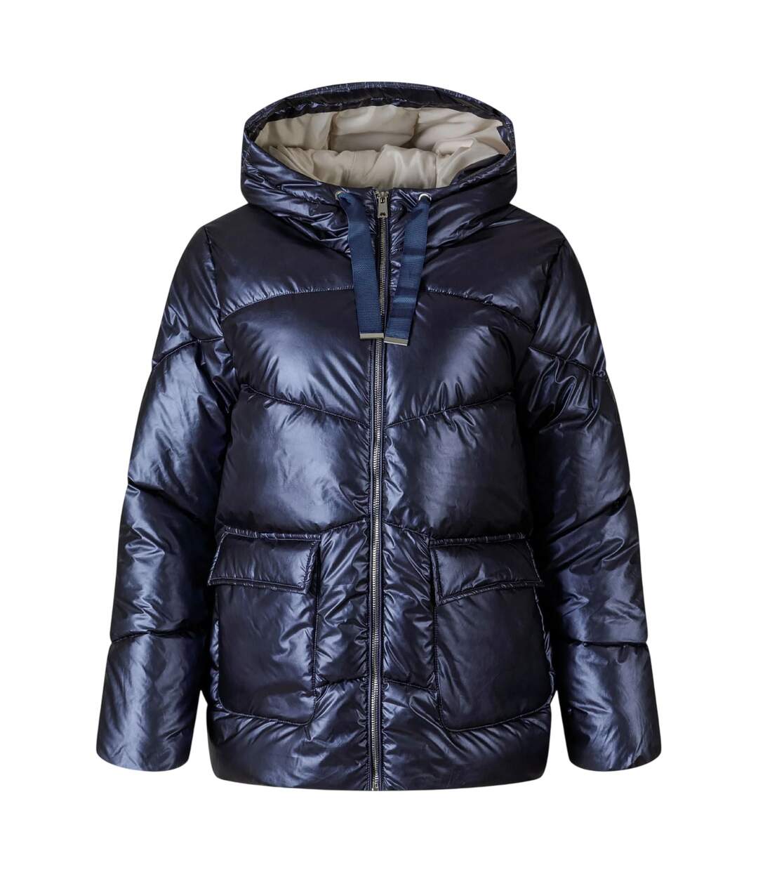 Doudoune Matelassée Motif/style Matelassé Femme Bleu Minoti-2