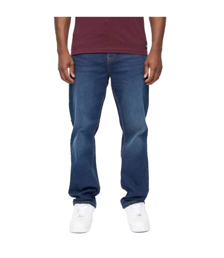 Jean Detendu Homme Bleu Foncé Crosshatch