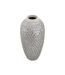 Vase Déco en Résine Wave 43cm Blanc-2