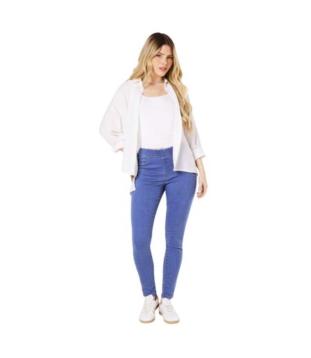 Jegging femme bleu semi-délavé Dorothy Perkins