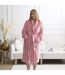 Robe de Chambre Sherpa Flemme de Ouf Rose-4