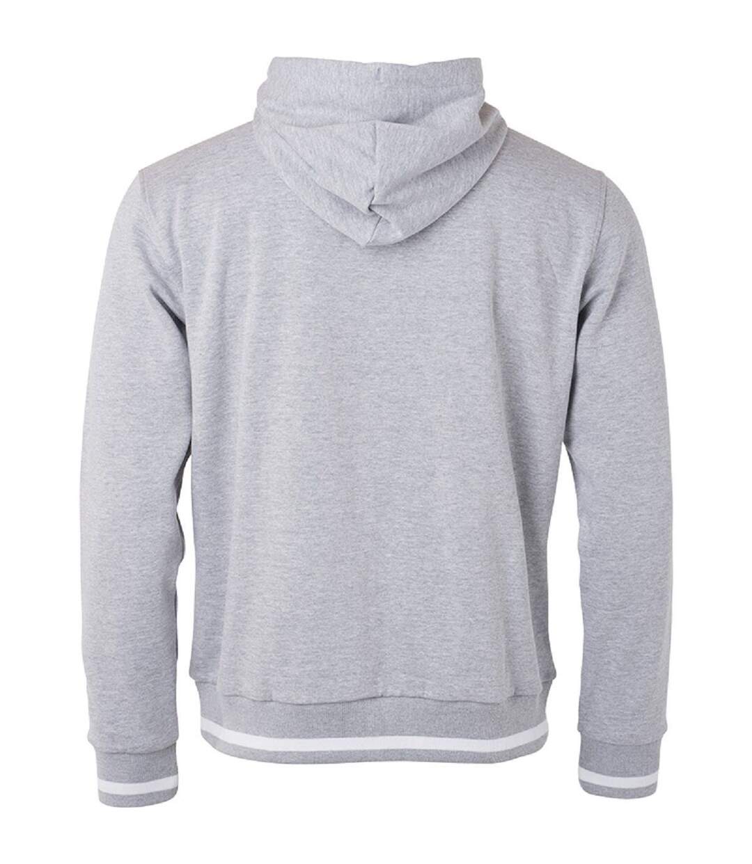 Sweat shirt à capuche homme - JN778 - gris chiné