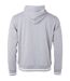 Sweat shirt à capuche homme - JN778 - gris chiné