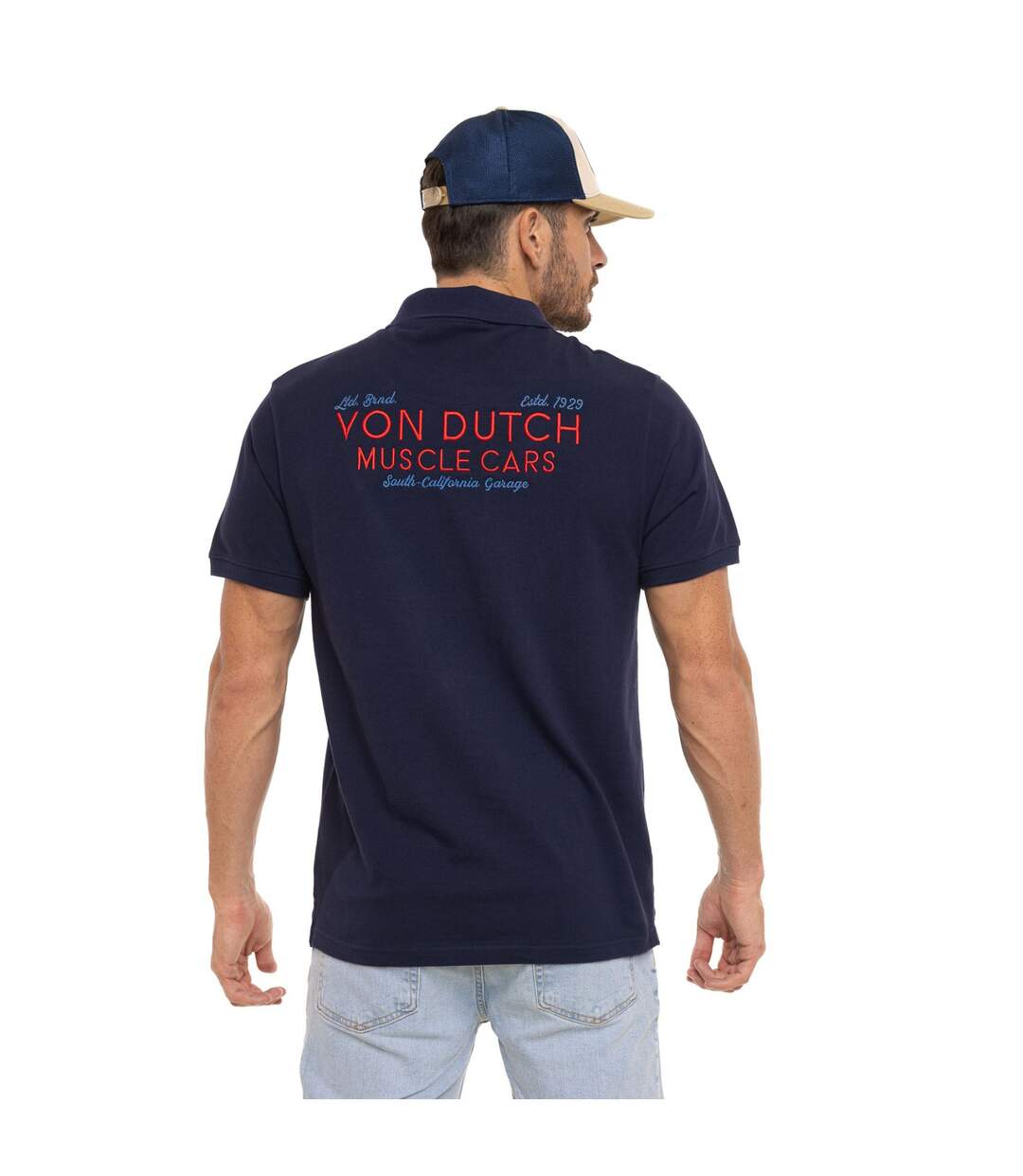 Polo homme maille piquée avec broderie East Vondutch-3