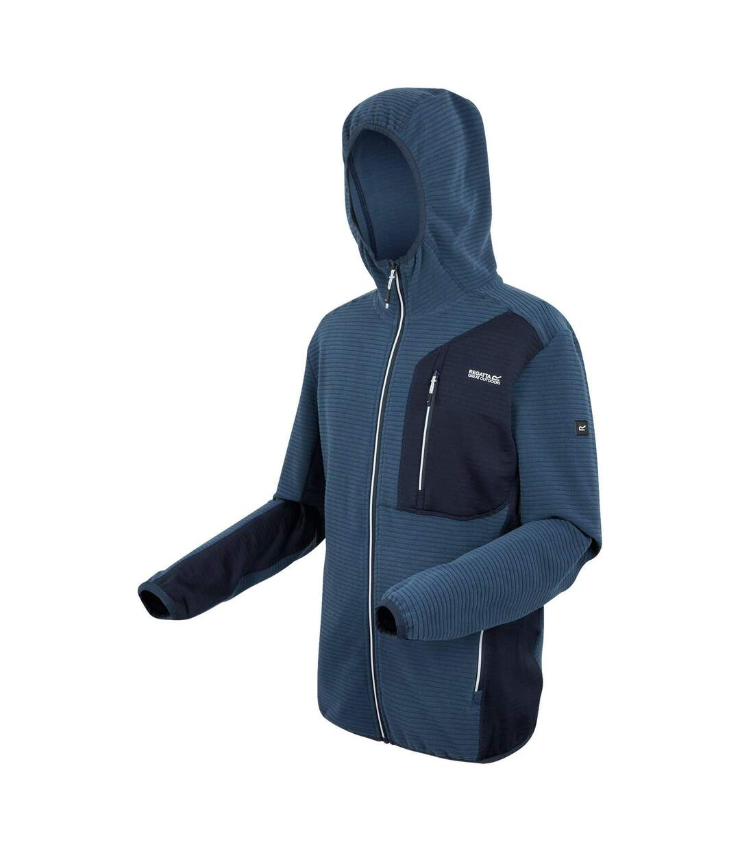 Mens Lakewright Full Zip Fleece Jacket Moonlight Denim Navy Regatta-3