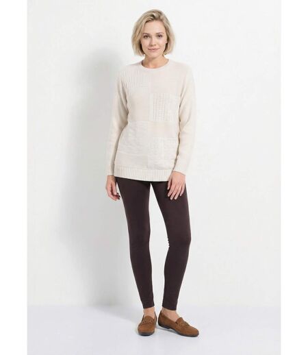 Pull-tunique col rond manches longues