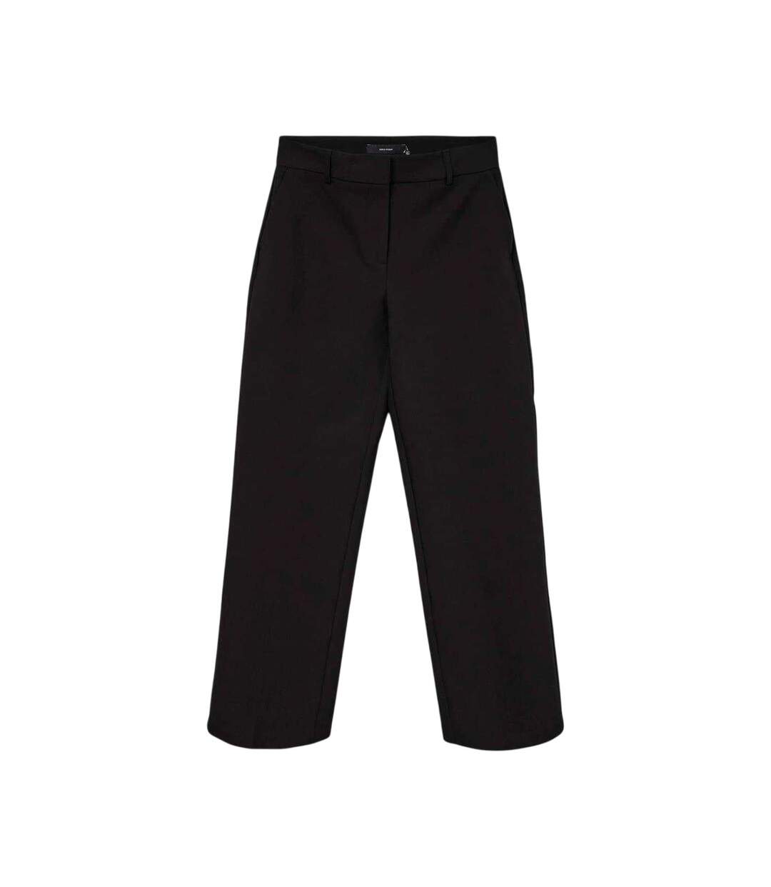 Womens/ladies Straight Chinos Black Vero Moda-1