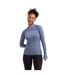 Haut De Sport Manches Longues Pelina Femme Ton Bleu Indigo Chiné Trespass-2