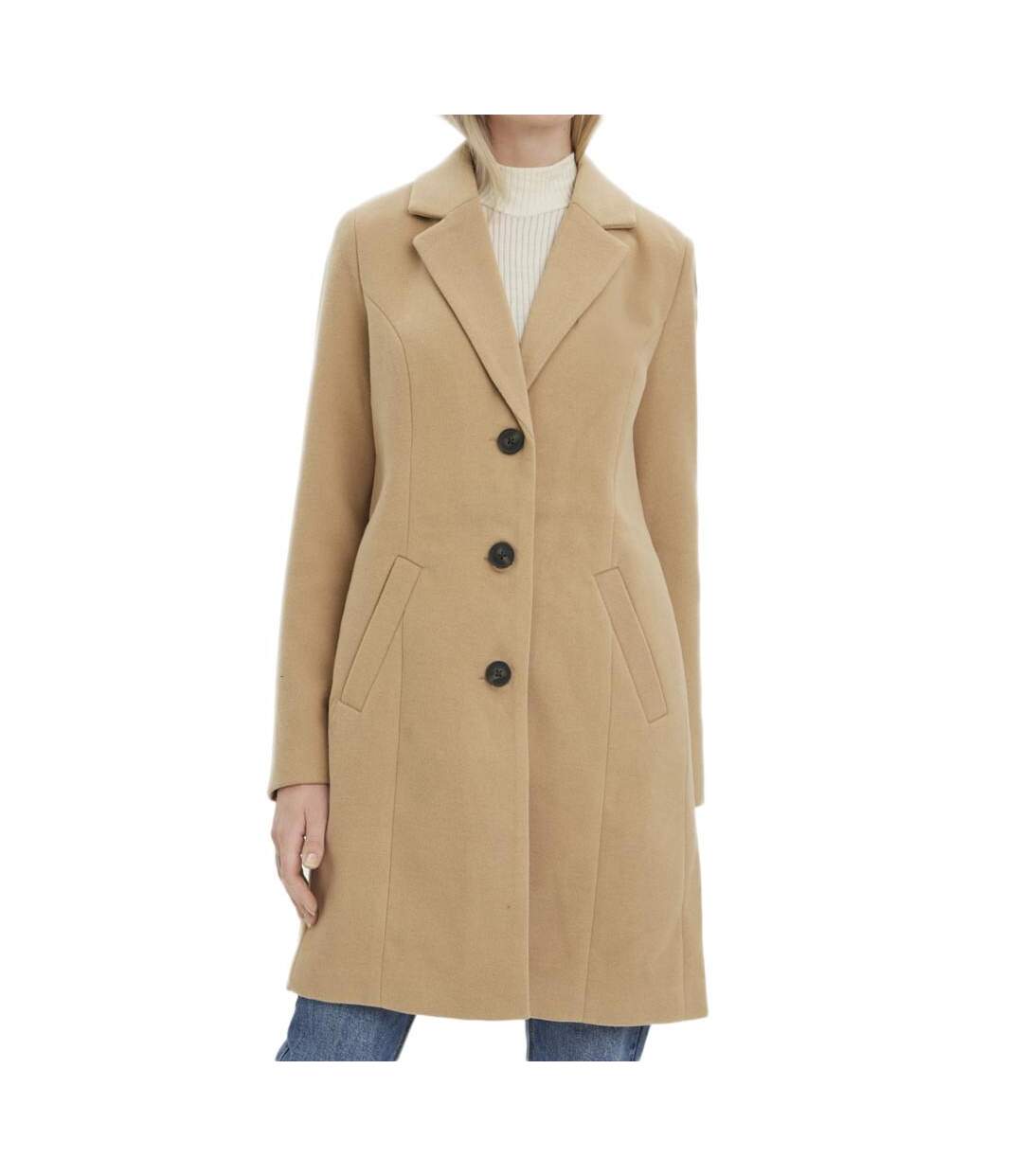 Manteau beige femme vero moda cindy - m-1