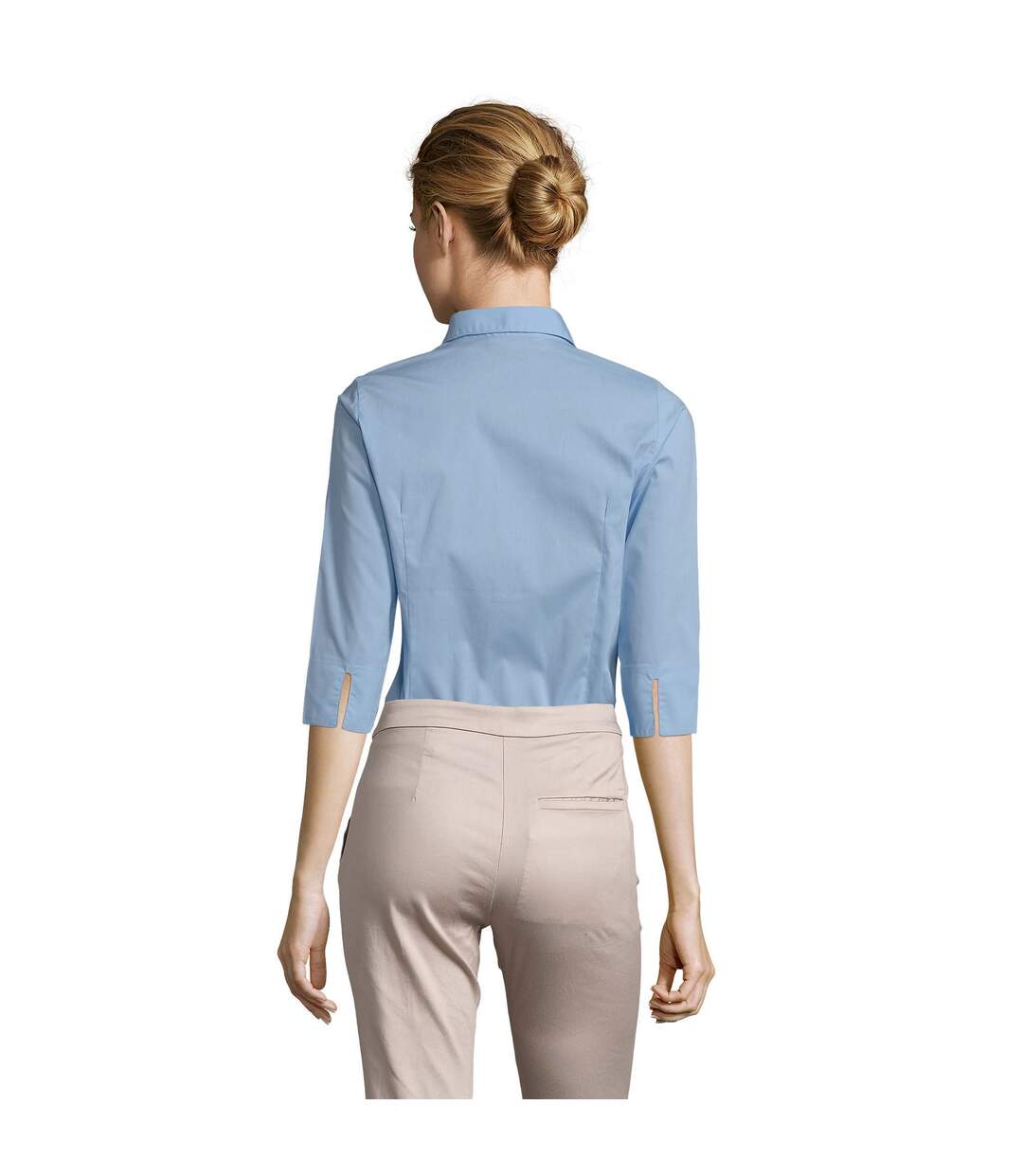 Blouse Femme Bleu Ciel Vif SOLS-3