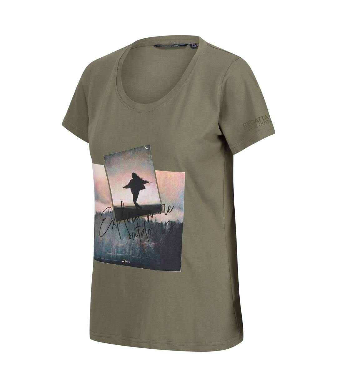 Womens/ladies Filandra Viii Photograph T-shirt Four Leaf Clover Regatta-4