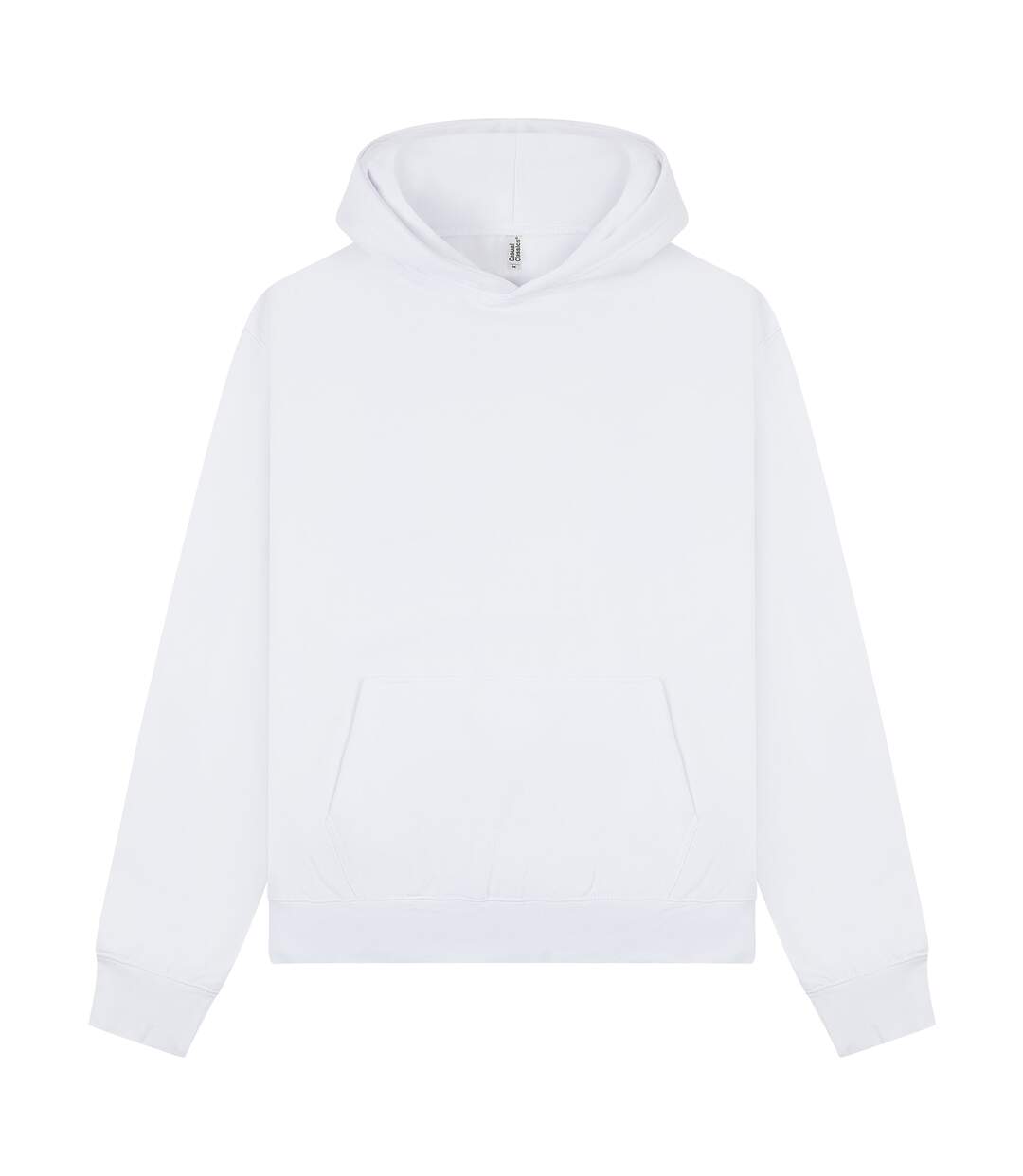 Unisex adult premium combed cotton tall oversized hoodie white Casual Classics-1