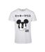 T-shirt Motif Mickey Mouse Motif/style Japonais Homme Blanc MerchCode-1