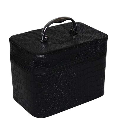 Petit vanity case aspect croco