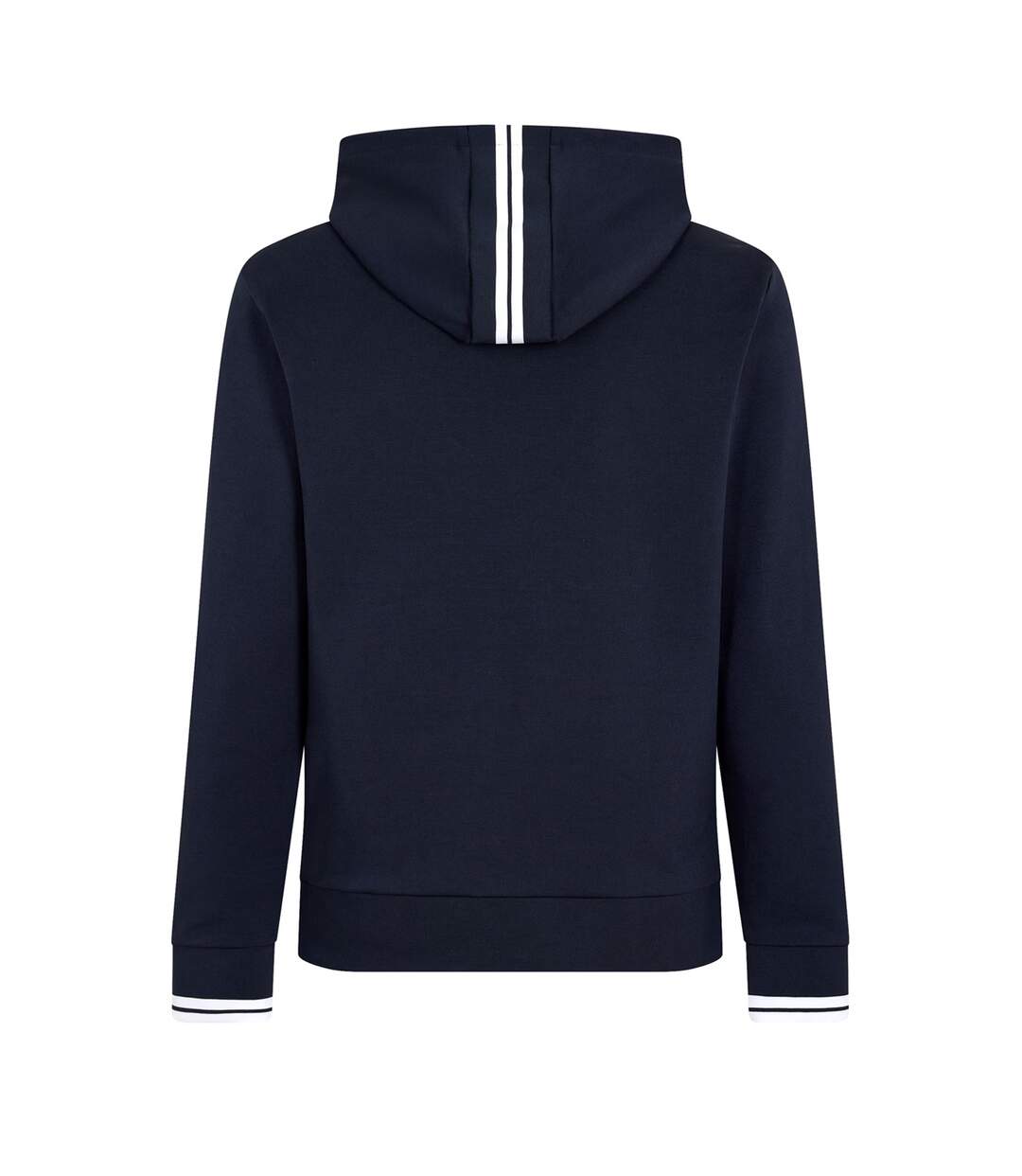 Mens Stretch Sport Full Zip Hoodie Dark Blue Boss-3