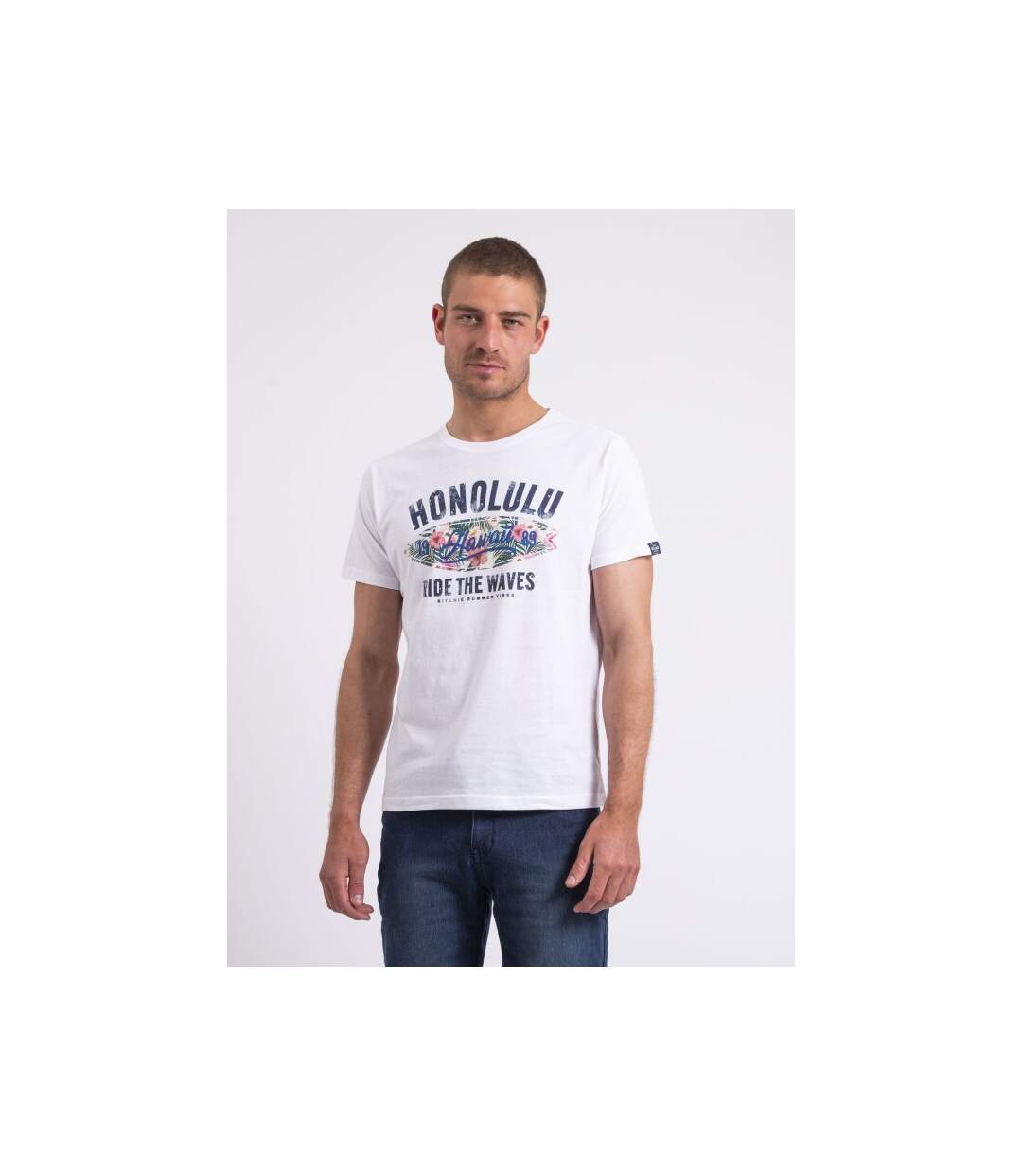 T-shirt col rond NIROULIO-1