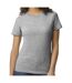 Womens/ladies Soft Midweight T-shirt Sports Grey Gildan-1