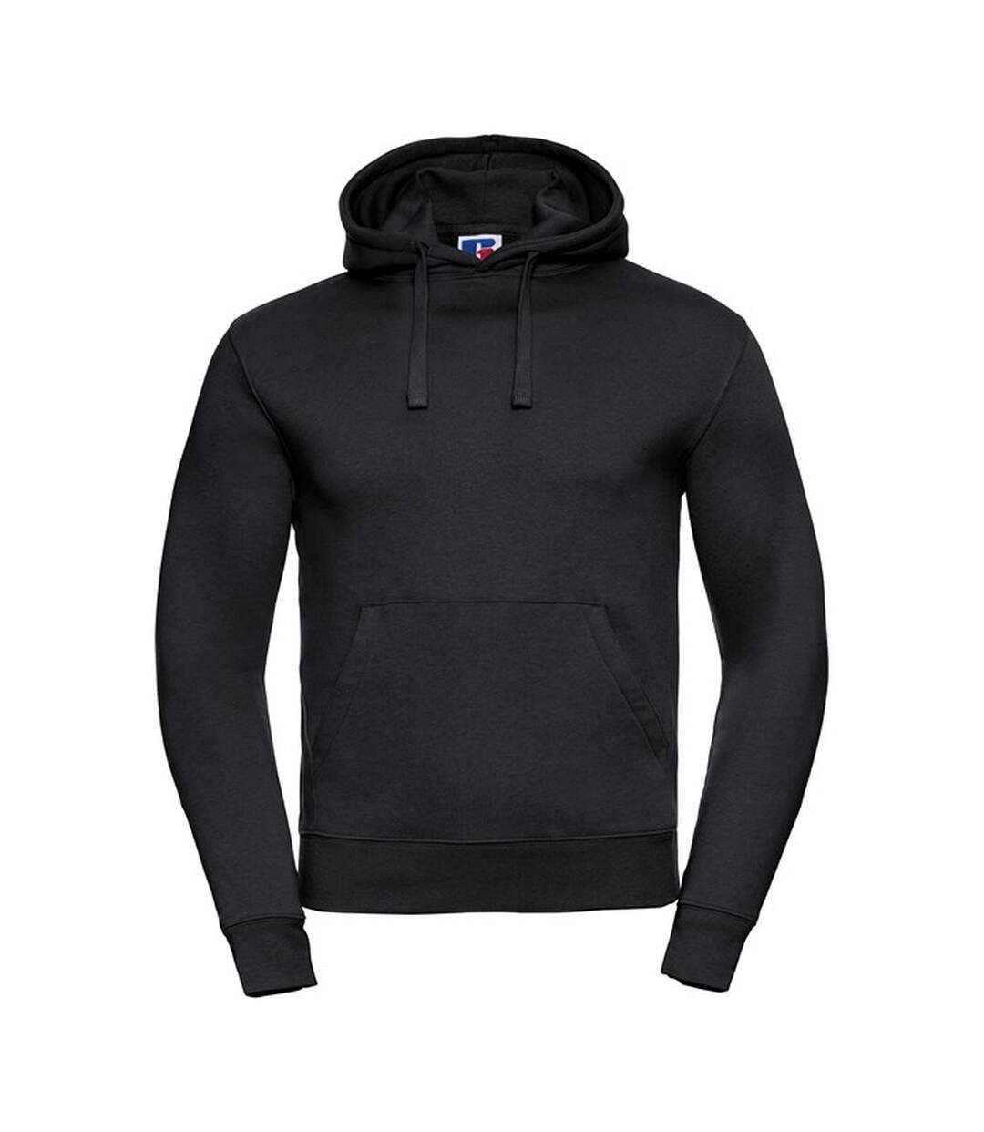 Mens Authentic Hoodie Black Russell-1