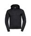 Mens Authentic Hoodie Black Russell-1
