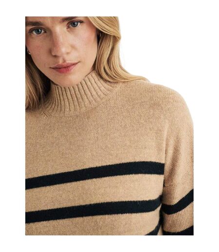 Pull Motif/style À Rayures Femme Beige Noir Nobody´s Child