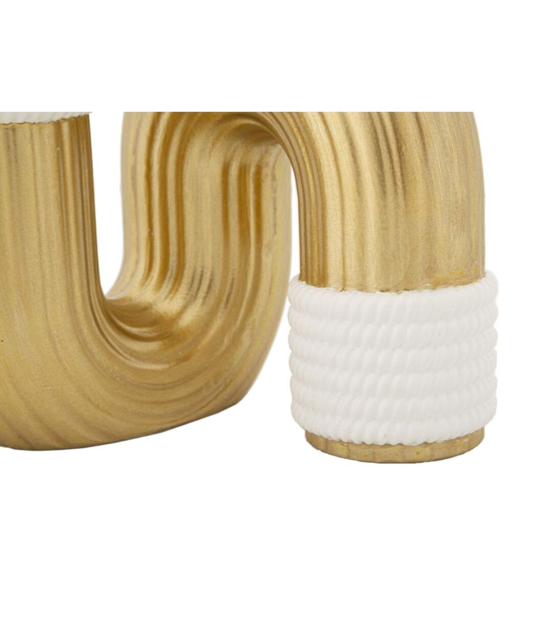 Vase Design en Résine Bann 12cm Or-3
