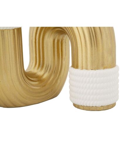 Vase Design en Résine Bann 12cm Or