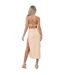 Jupe Mi-longue Femme Beige Missy Empire-2