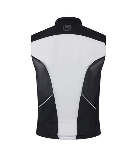 Mens Mock Neck Slim Gilet Black Skins