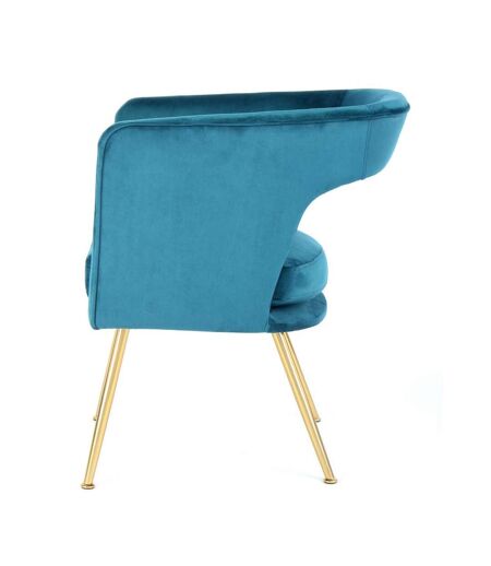 Fauteuil AME en polyester doux et soyeux fait main