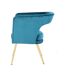 Fauteuil AME en polyester doux et soyeux fait main