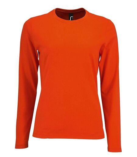 T-shirt manches longues pour femme - 02075 - orange